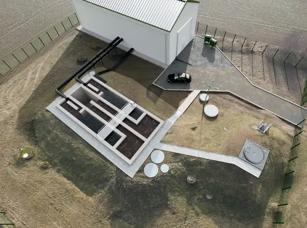 Industrial Facility Bird's-Eye View