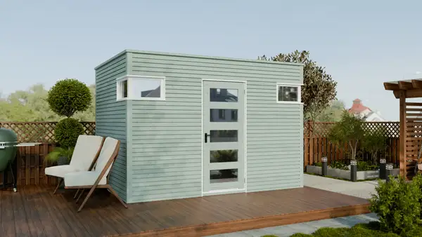 Contemporary Blue Garden Cabin