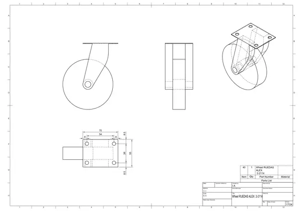 Industrial Caster Wheel Technical Specification