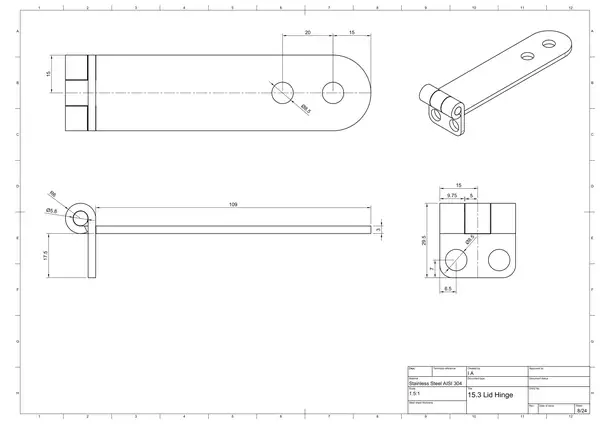 Lid Hinge Engineering Specification