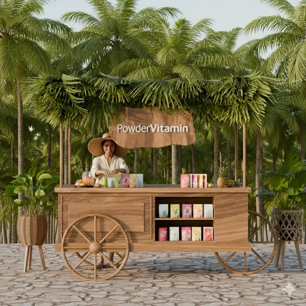 PowderVitamin Tropical Retail Concept