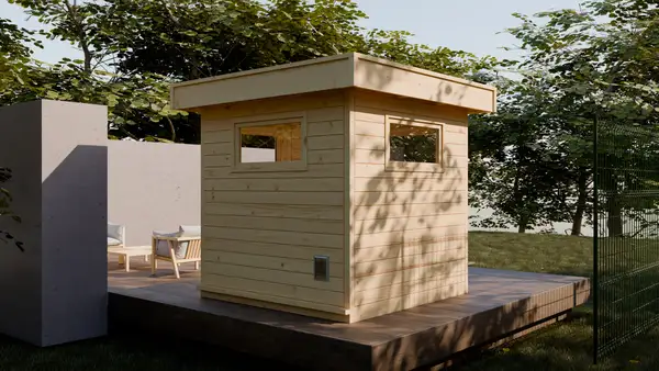 Compact Outdoor Sauna Cabin