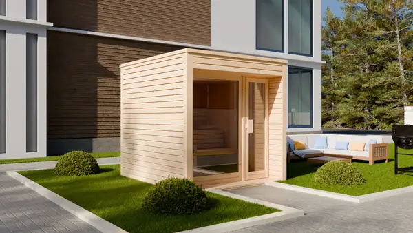 Modern Exterior Sauna Unit